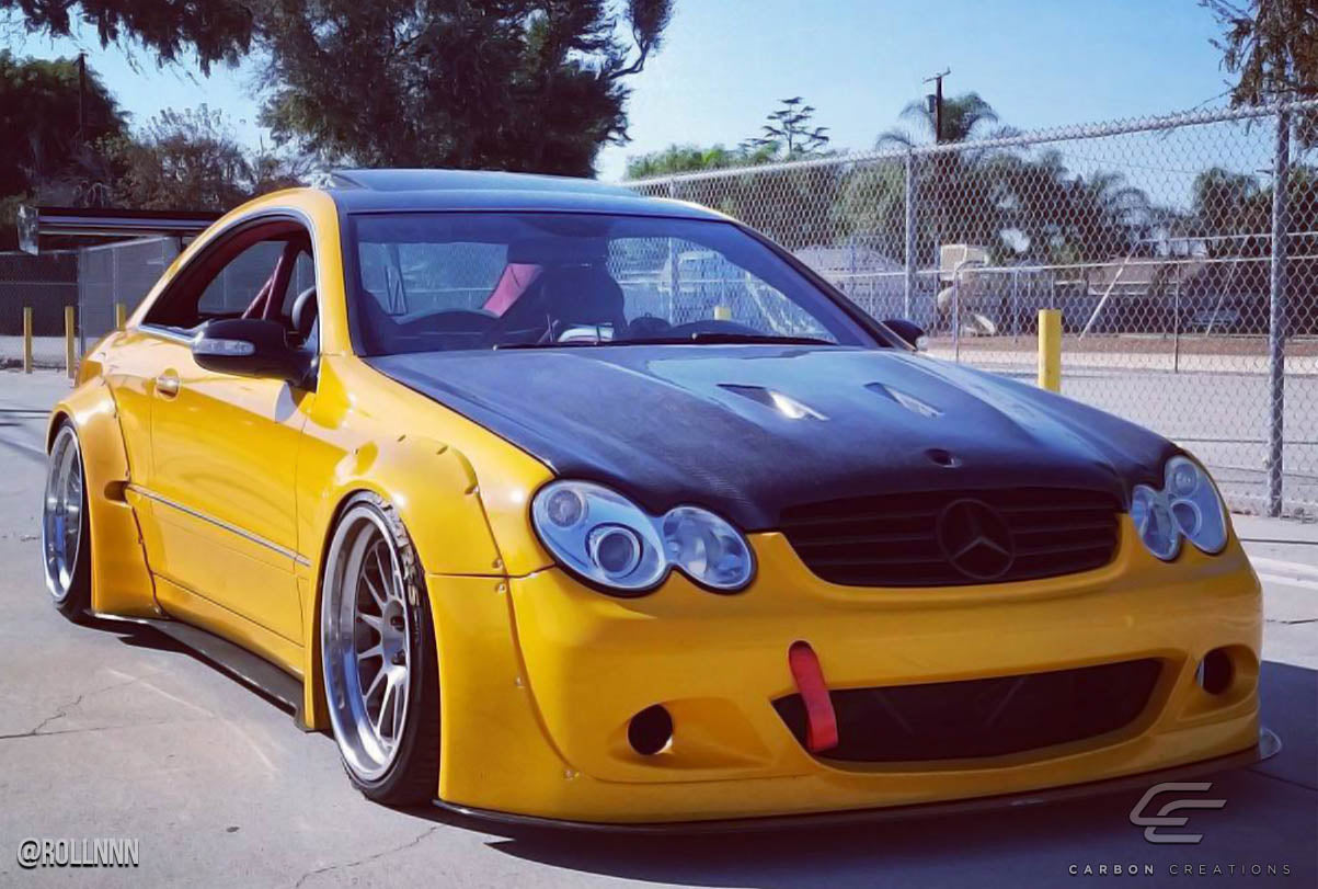 2003-2009 Mercedes CLK W209 Carbon Creations Black Series Look Hood - 1 Piece