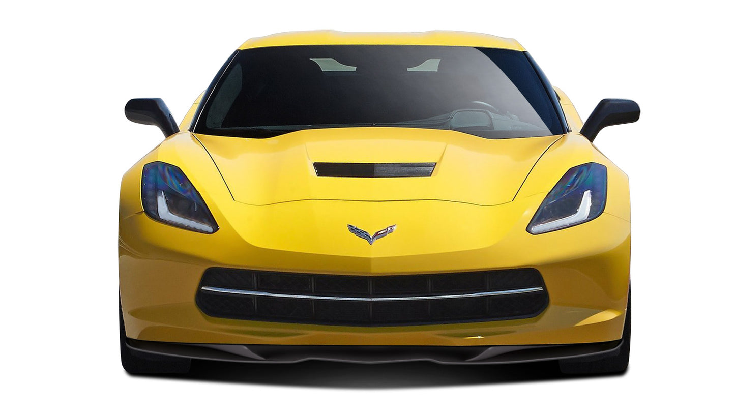 2014-2019 Chevrolet Corvette C7 Duraflex Apex Body Kit - 7 Piece - Includes Apex Front Splitter (112367), Apex Side Splitters (112366), GT Concept Rear Diffuser (112436)