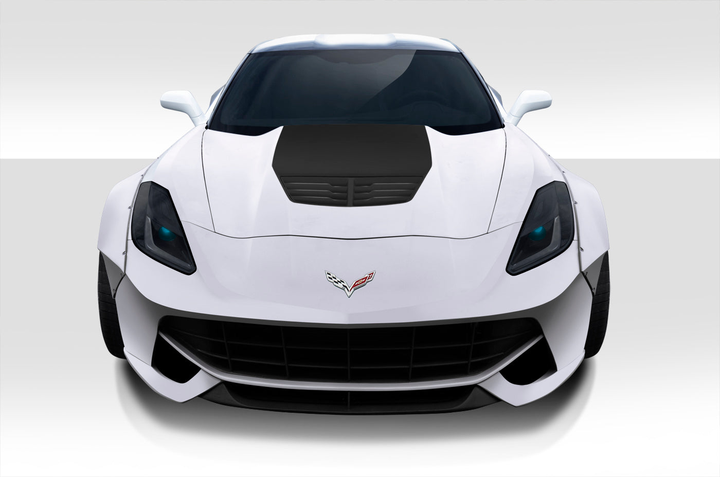 2014-2019 Chevrolet Corvette C7 Duraflex Gran Veloce Body Kit - 4 Piece - Includes Gran Veloce Front Bumper (112424), Gran Veloce Side Skirt Rocker Panels (112425), Gran Veloce Rear Diffuser (112426)