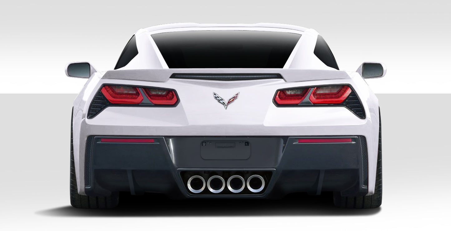 2014-2019 Chevrolet Corvette C7 Duraflex GT Concept Body Kit - 4 Piece - Includes GT Concept Front Lip (112361), GT Concept Side Skirt Rocker Panels (112362), GT Concept Rear Diffuser ( (112436)