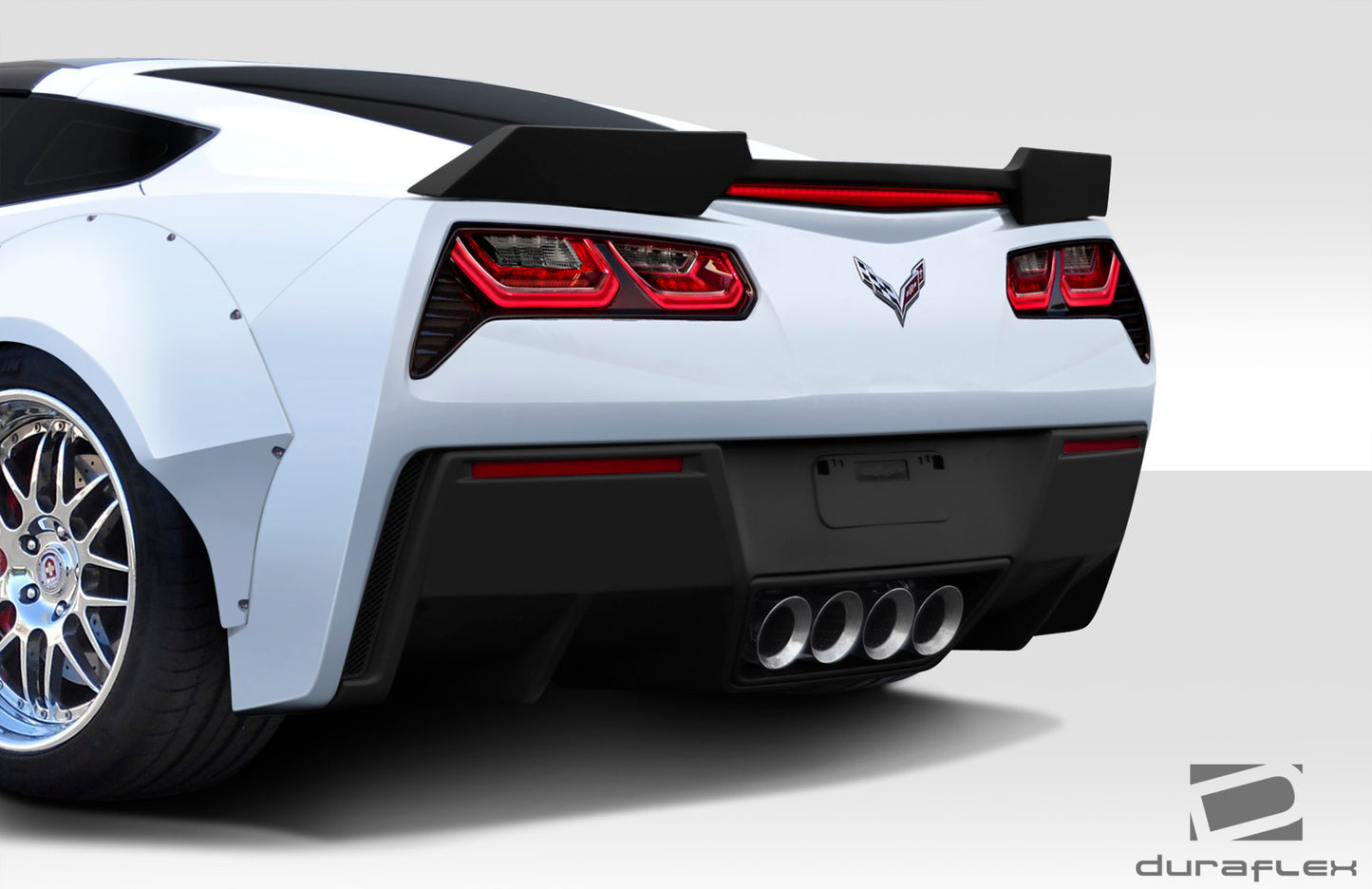 2014-2019 Chevrolet Corvette C7 Duraflex GT Concept Rear Diffuser - 2 Piece