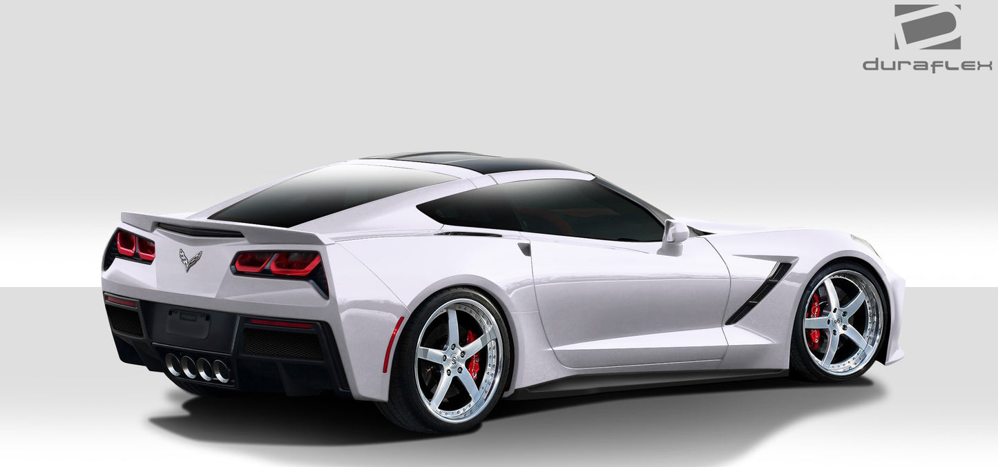 2014-2019 Chevrolet Corvette C7 Duraflex Gran Veloce Body Kit - 4 Piece - Includes Gran Veloce Front Bumper (112424), Gran Veloce Side Skirt Rocker Panels (112425), Gran Veloce Rear Diffuser (112426)