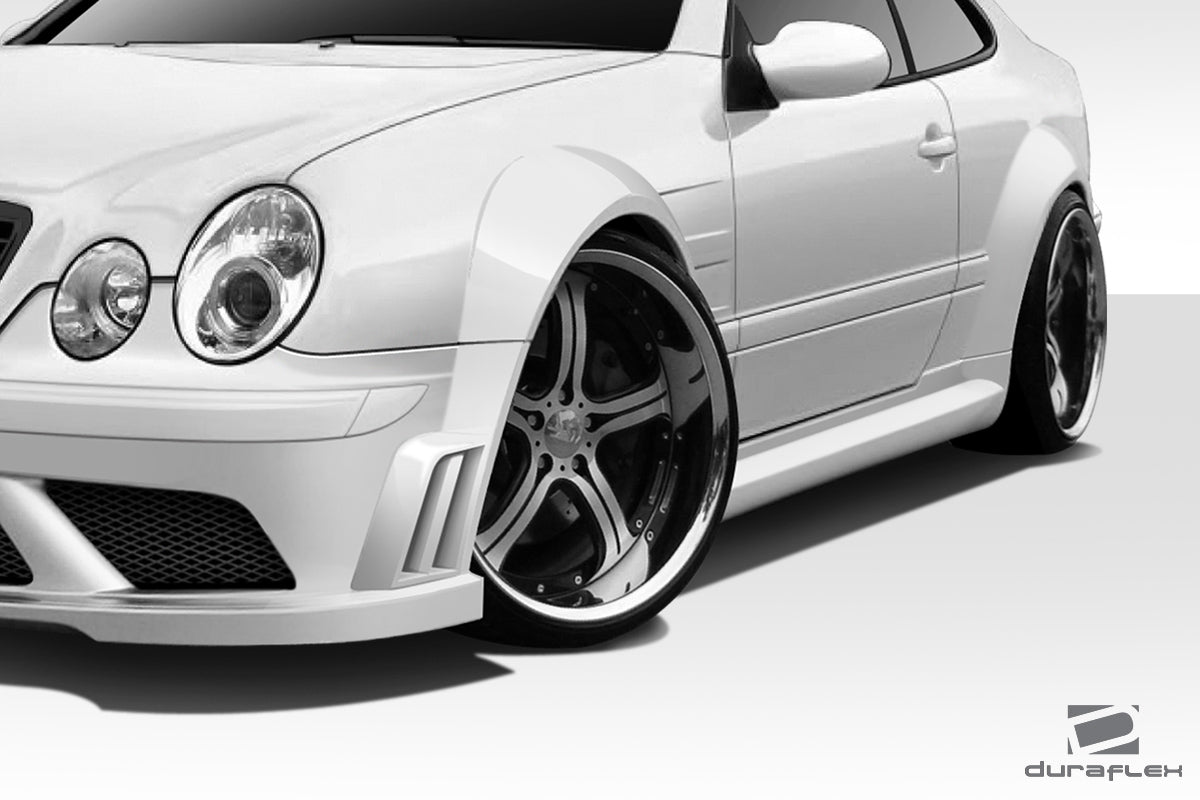 1998-2002 Mercedes CLK W208 Duraflex Black Series Look Wide Body Front Fender Flares - 2 Piece