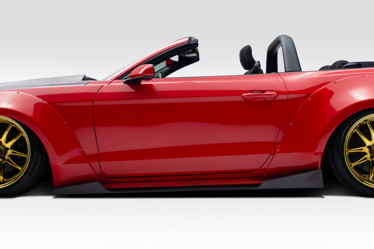 2015-2020 Ford Mustang Duraflex Grid Side Skirts Rocker Panels - 2 Piece