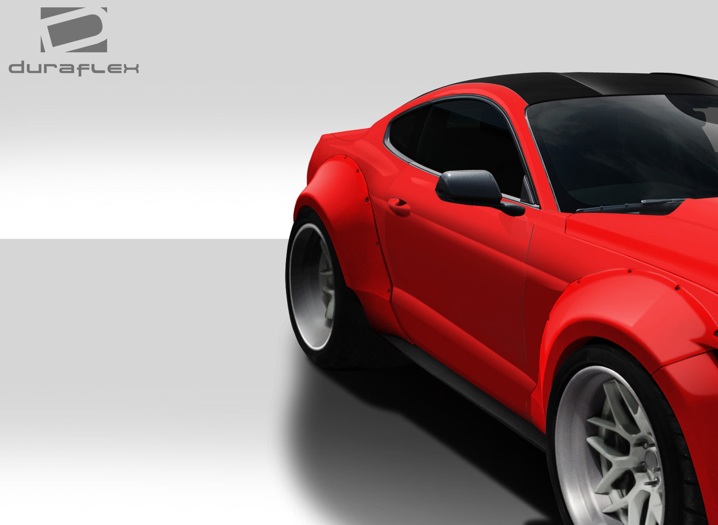 2015-2020 Ford Mustang Duraflex Grid Wide Body Rear Fender Flares - 4 Piece