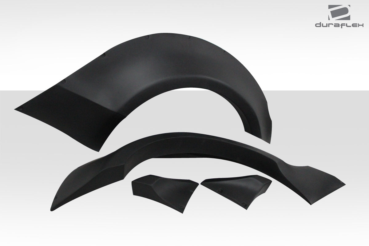 2015-2020 Ford Mustang Duraflex Grid Wide Body Rear Fender Flares - 4 Piece