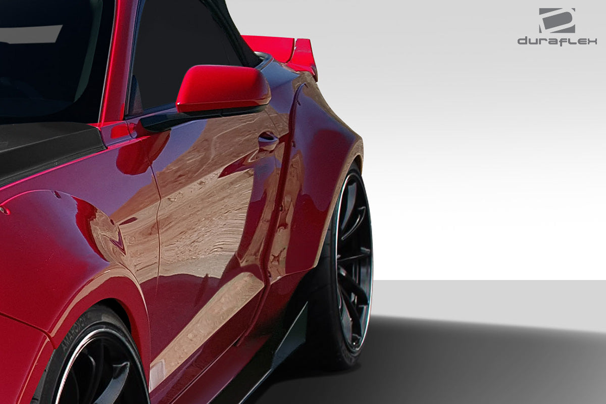 2015-2020 Ford Mustang Duraflex Grid Wide Body Rear Fender Flares - 4 Piece
