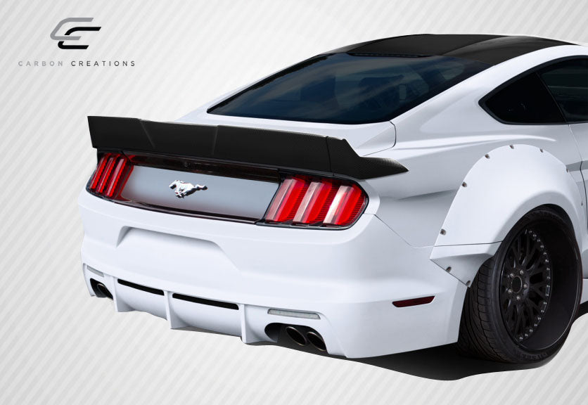 2015-2020 Ford Mustang Coupe Carbon Creations Grid Rear Wing Spoiler - 3 Piece