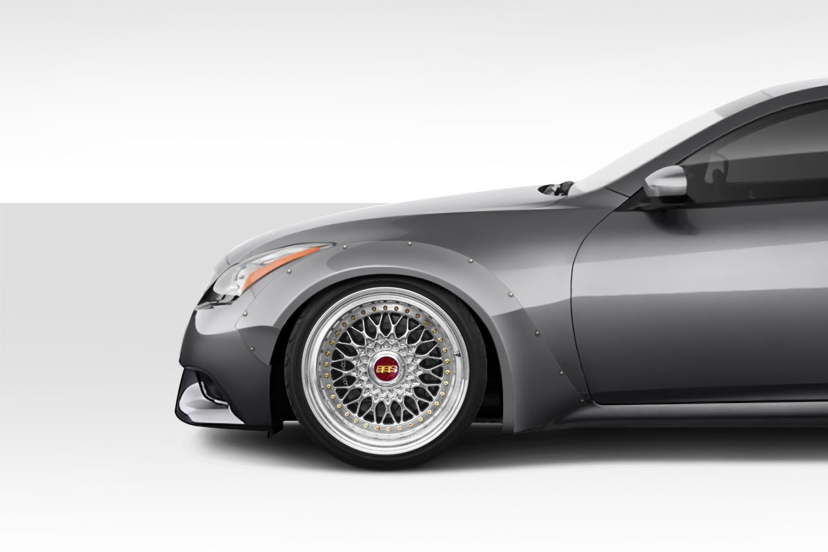 2008-2015 Infiniti G Coupe G37 Q60 Duraflex Circuit 75MM Fender Flares Kit - 4 Piece - Includes Duraflex Circuit 75MM Front Fender Flares (112609) - Duraflex Circuit 75MM Rear Fender Flares (112610)