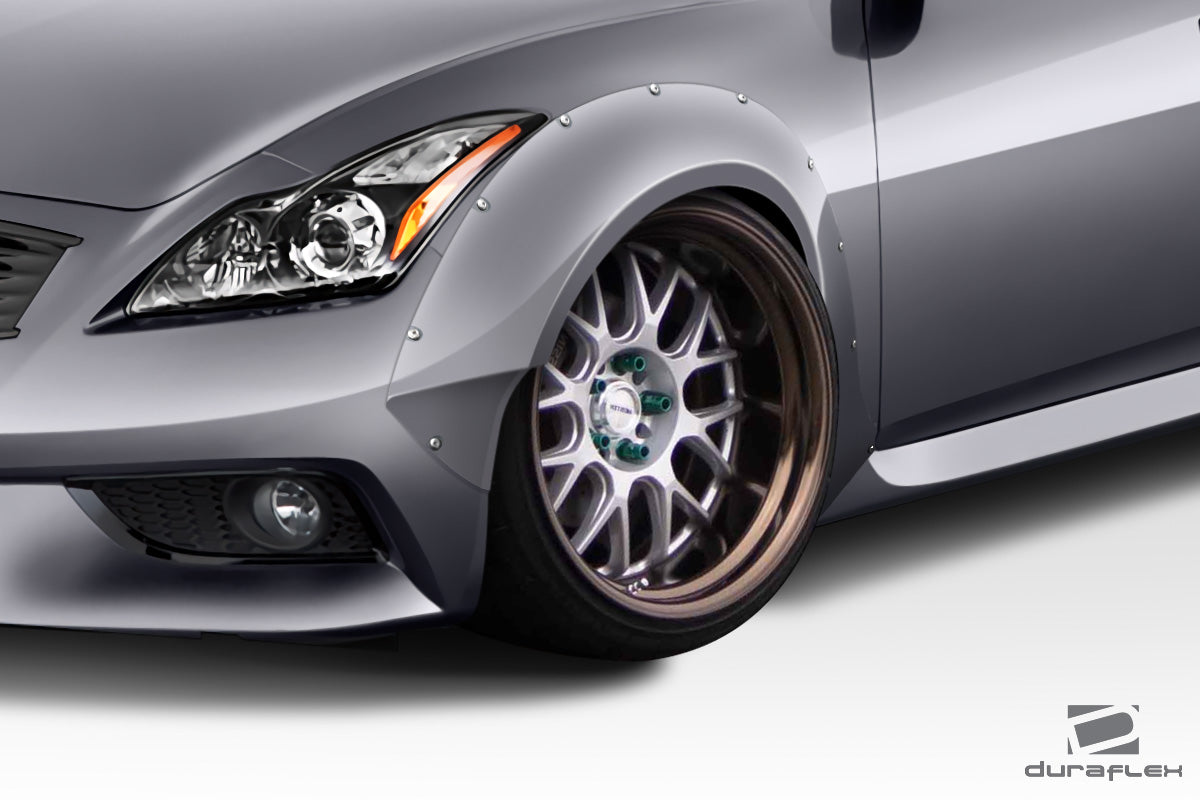 2008-2015 Infiniti G Coupe G37 Q60 Duraflex Circuit 75MM Front Fender Flares - 2 Piece