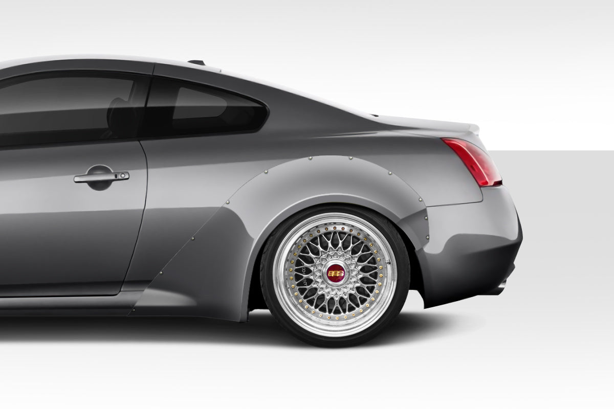 2008-2015 Infiniti G Coupe G37 Q60 Duraflex Circuit 75MM Fender Flares Kit - 4 Piece - Includes Duraflex Circuit 75MM Front Fender Flares (112609) - Duraflex Circuit 75MM Rear Fender Flares (112610)