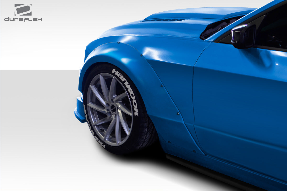 2010-2014 Ford Mustang Duraflex Circuit 75 MM Front Fender Flares - 2-piece