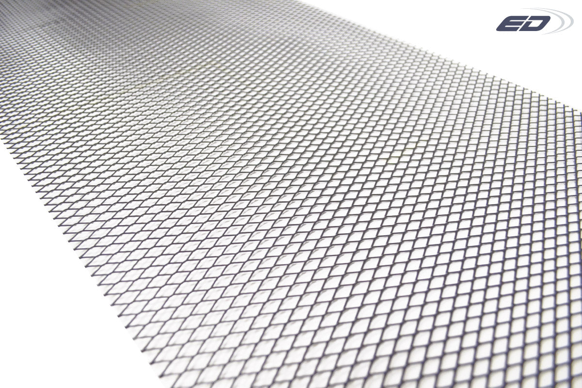 Diamond Cut Mesh Grille (silver) - 1 Piece