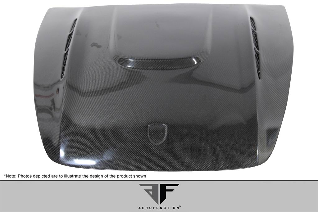 2011-2014 Porsche Cayenne Carbon AF-3 Hood ( CFP ) - 1 Piece
