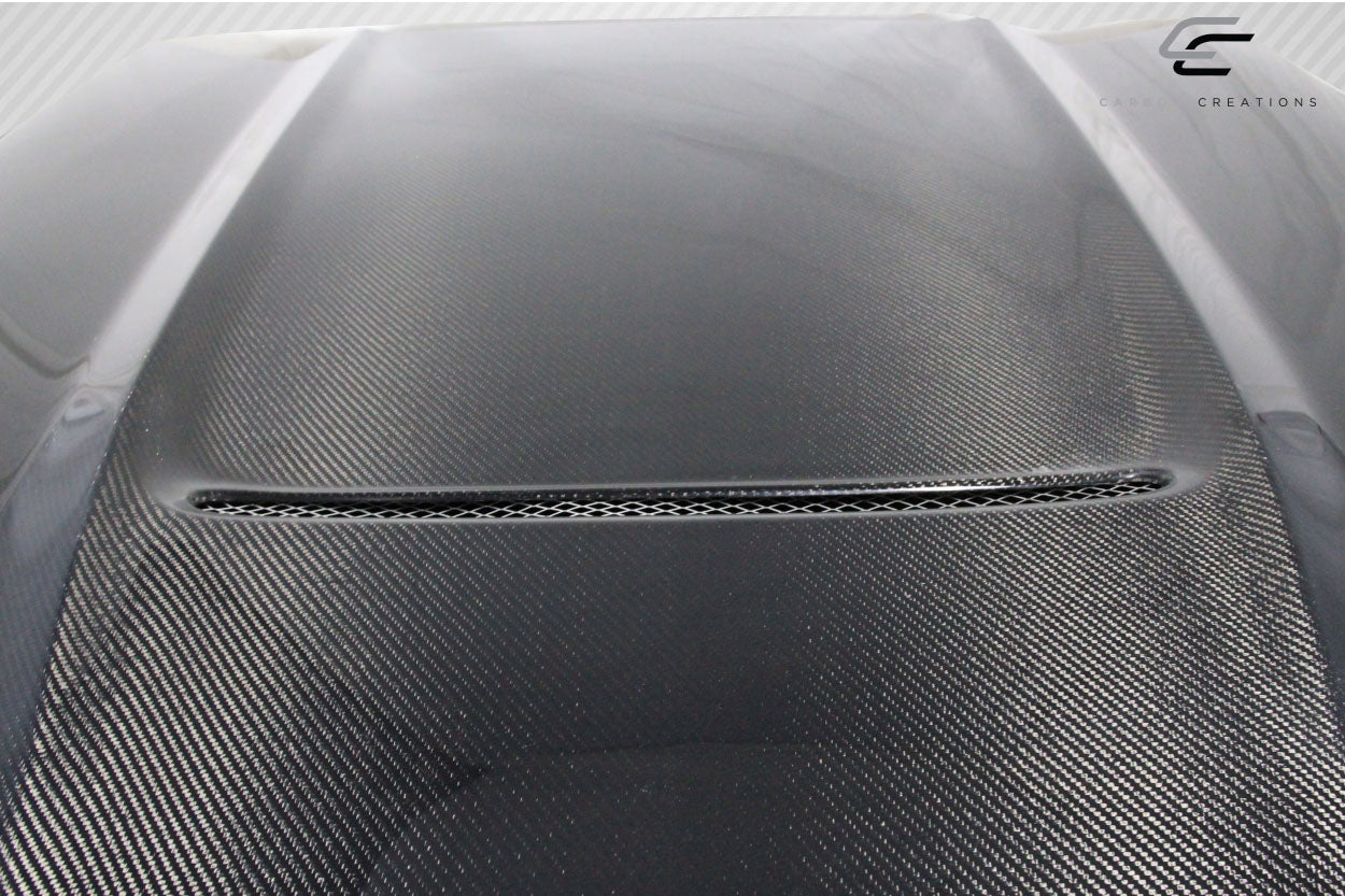 2015-2017 Ford Mustang Carbon Creations GT350 Look Hood - 1 Piece