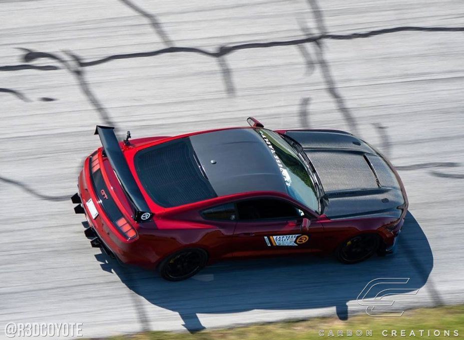 2015-2017 Ford Mustang Carbon Creations GT350 Look Hood - 1 Piece