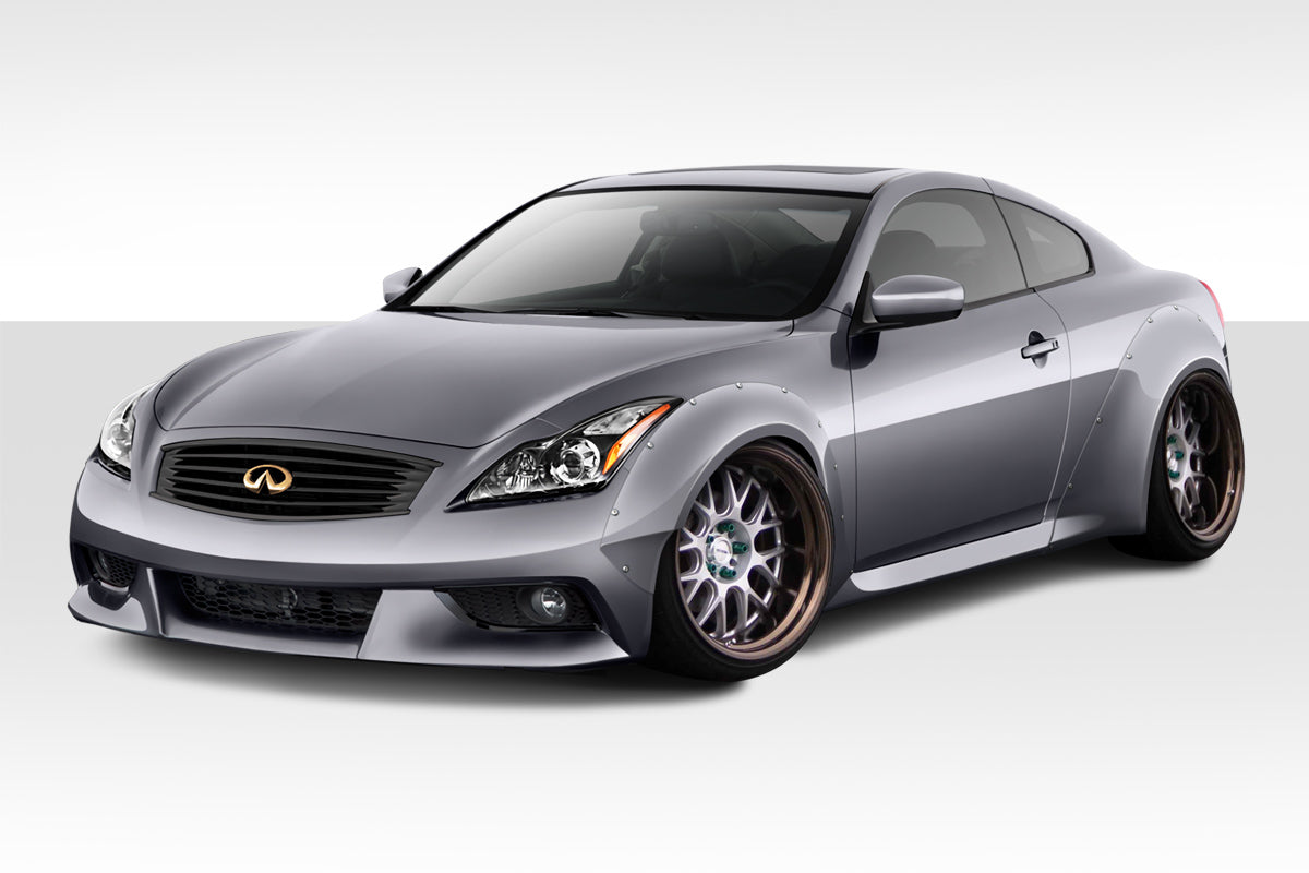 2008-2015 Infiniti G Coupe G37 Q60 Duraflex Circuit 75MM Fender Flares Kit - 4 Piece - Includes Duraflex Circuit 75MM Front Fender Flares (112609) - Duraflex Circuit 75MM Rear Fender Flares (112610)