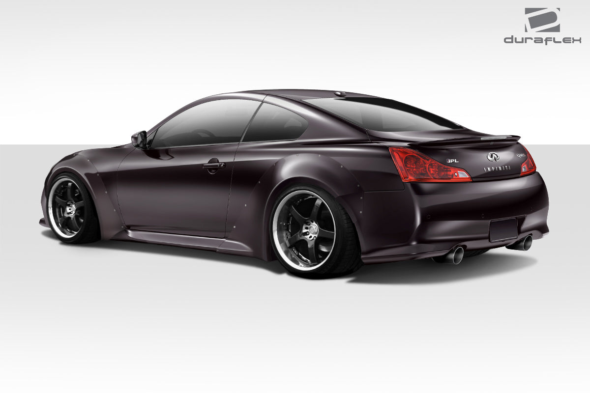 2008-2015 Infiniti G Coupe G37 Q60 Duraflex Circuit 75MM Fender Flares Kit - 4 Piece - Includes Duraflex Circuit 75MM Front Fender Flares (112609) - Duraflex Circuit 75MM Rear Fender Flares (112610)