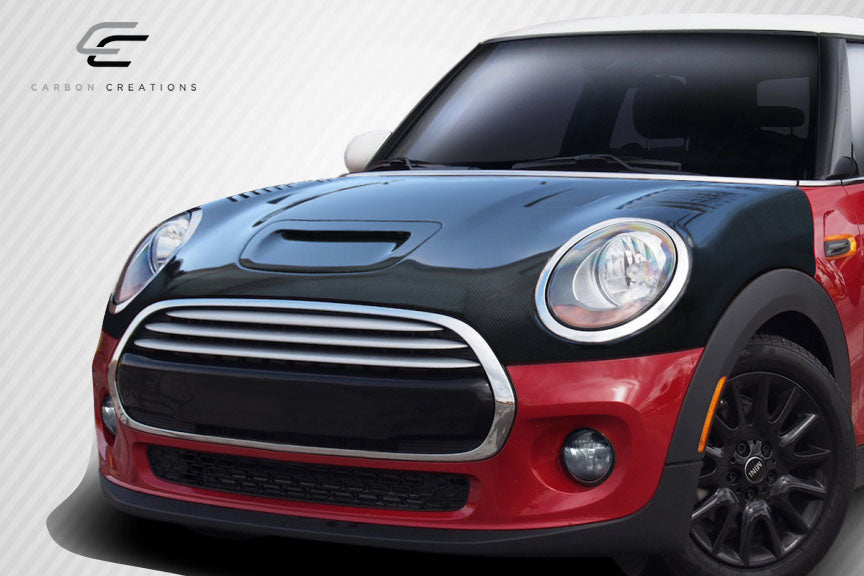 2014-2020 Mini Cooper S F55 F56 F57 Carbon Creations DriTech Racer Hood - 1 Piece