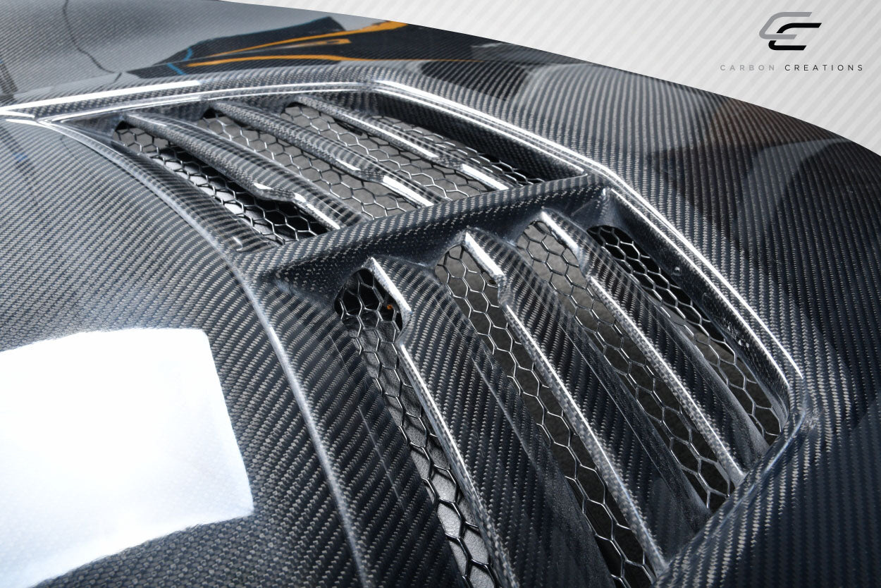 2005-2010 Jeep Grand Cherokee Carbon Creations DriTech Viper Look Hood - 1 Piece