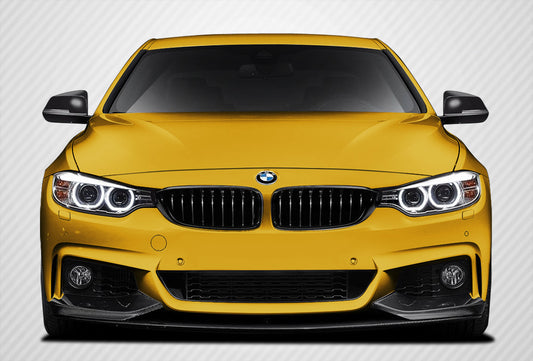 2014-2020 BMW 4 Series F32 Carbon Creations DriTech M Performance Look Front Spoiler Splitters - 3 Piece