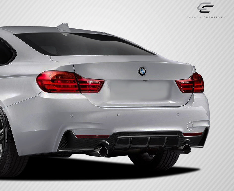2014-2020 BMW 4 Series F32 Carbon Creations DriTech M Performance Look Rear Diffuser - 1 Piece