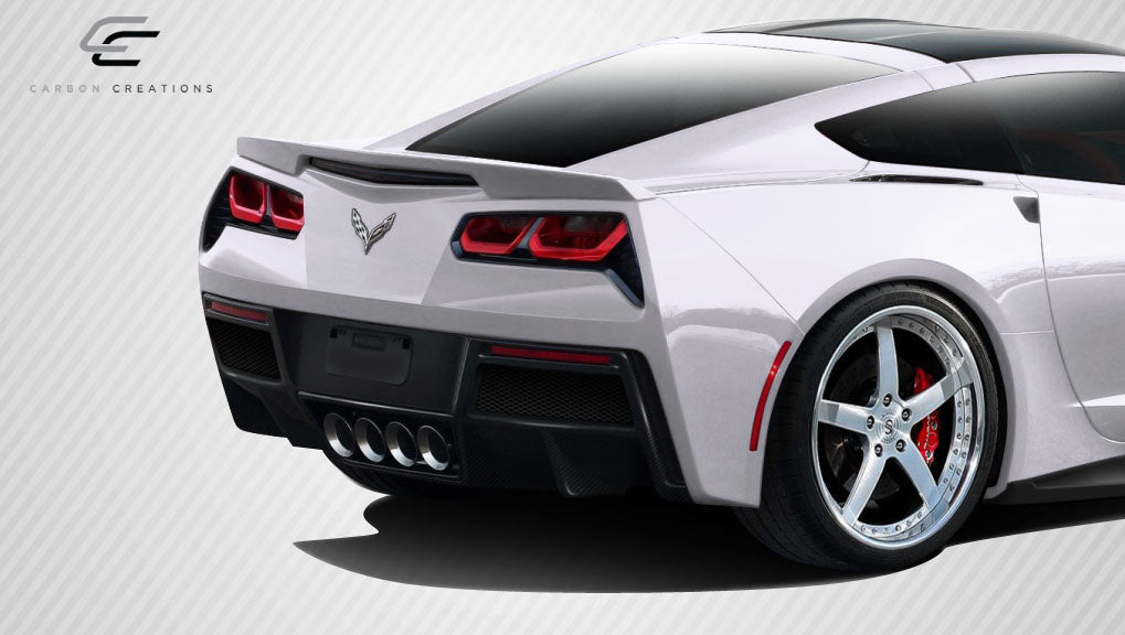 2014-2019 Chevrolet Corvette C7 Carbon Creations DriTech Gran Veloce Rear Diffuser- 1 Piece