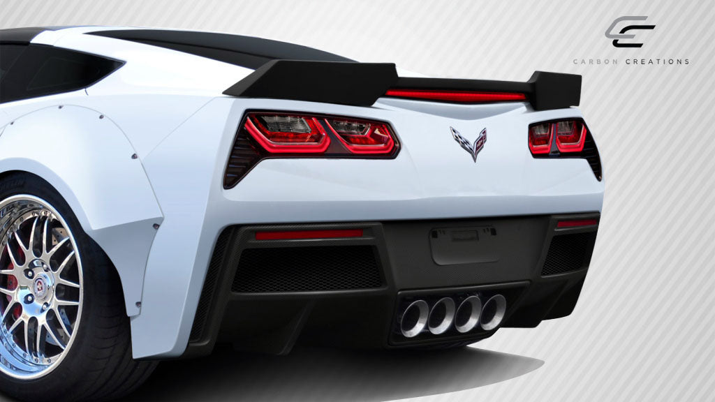 2014-2019 Chevrolet Corvette C7 Carbon Creations DriTech Gran Veloce Rear Diffuser- 1 Piece