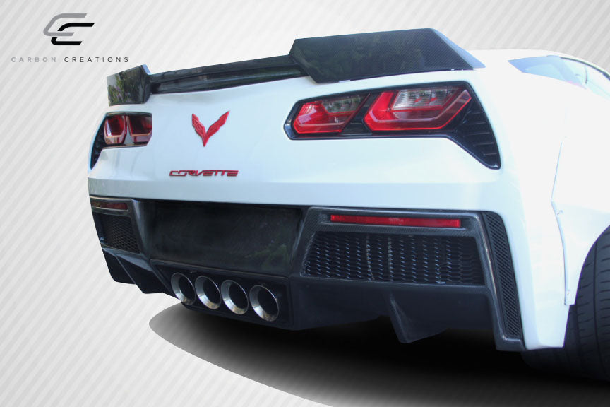 2014-2019 Chevrolet Corvette C7 Carbon Creations DriTech Gran Veloce Rear Diffuser- 1 Piece