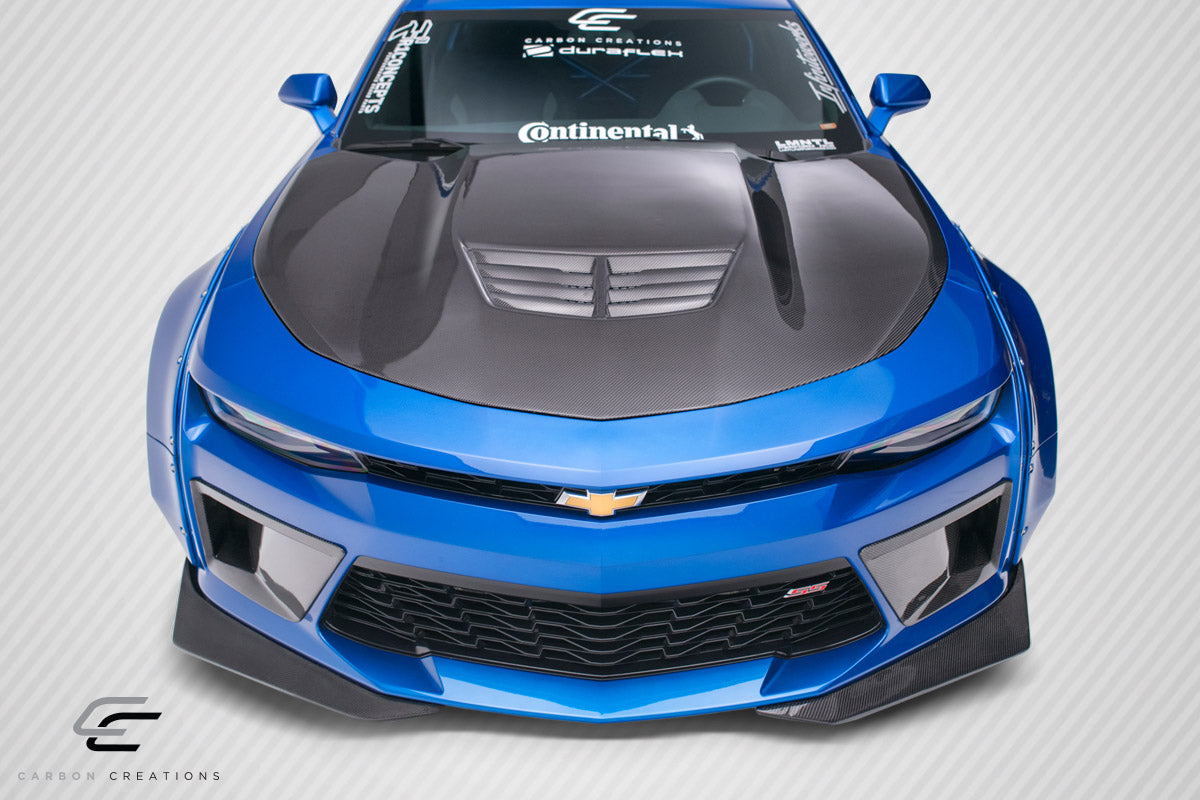 2016-2018 Chevrolet Camaro Carbon Creations DriTech Grid Front Splitters - 2 Piece
