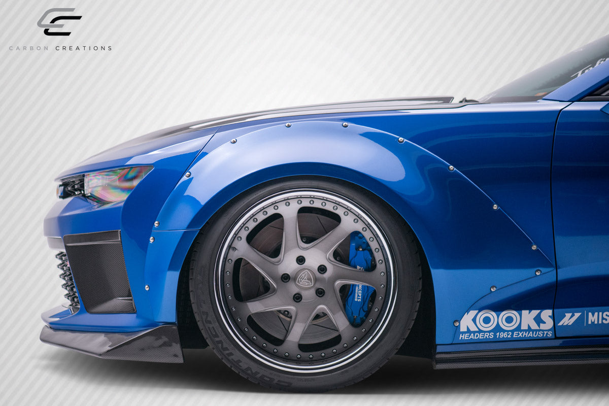 2016-2022 Chevrolet Camaro Carbon Creations DriTech Grid Hood - 1 Piece