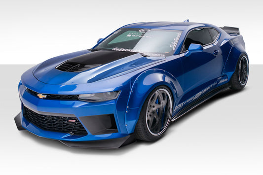 2016-2018 Chevrolet Camaro Duraflex Grid Body Kit - 8 Piece - Includes Grid Front Bumper (113015) Grid Side Splitters (113023) Grid Rear Diffuser (113022)