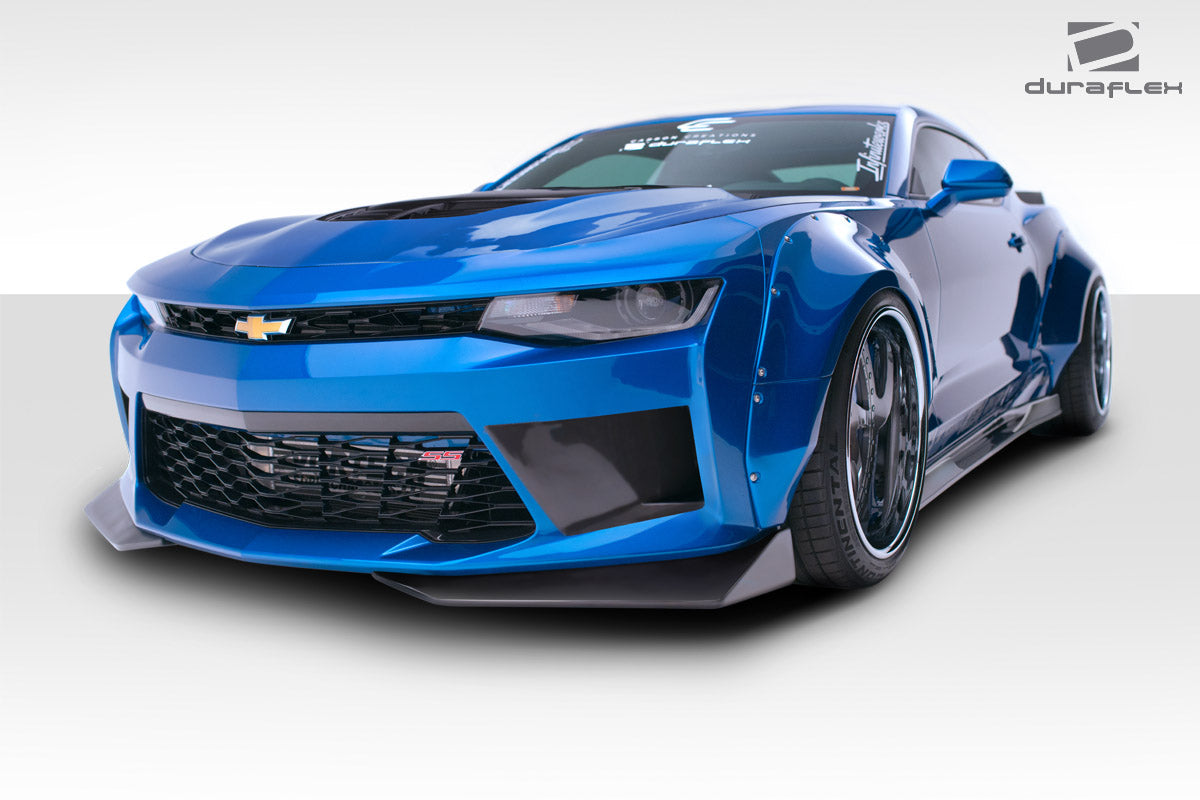 2016-2018 Chevrolet Camaro Duraflex Grid Body Kit - 8 Piece - Includes Grid Front Bumper (113015) Grid Side Splitters (113023) Grid Rear Diffuser (113022)