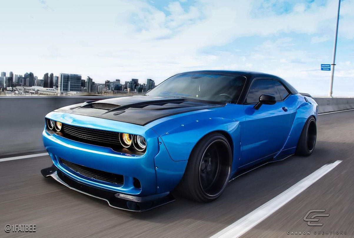 2008-2021 Dodge Challenger Carbon Creations Viper Look Hood - 1 Piece