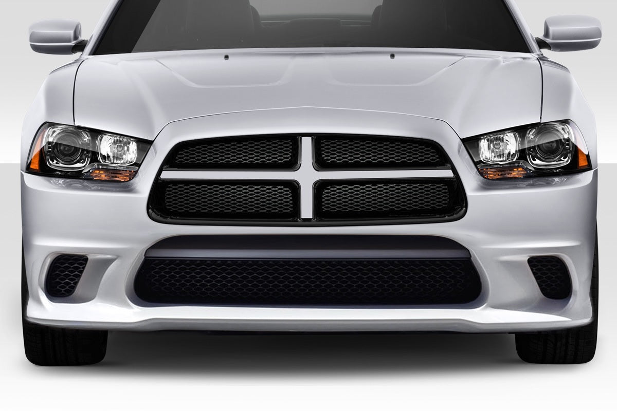 2011-2014 Dodge Charger Duraflex Hellcat Look Front Bumper - 1 Piece