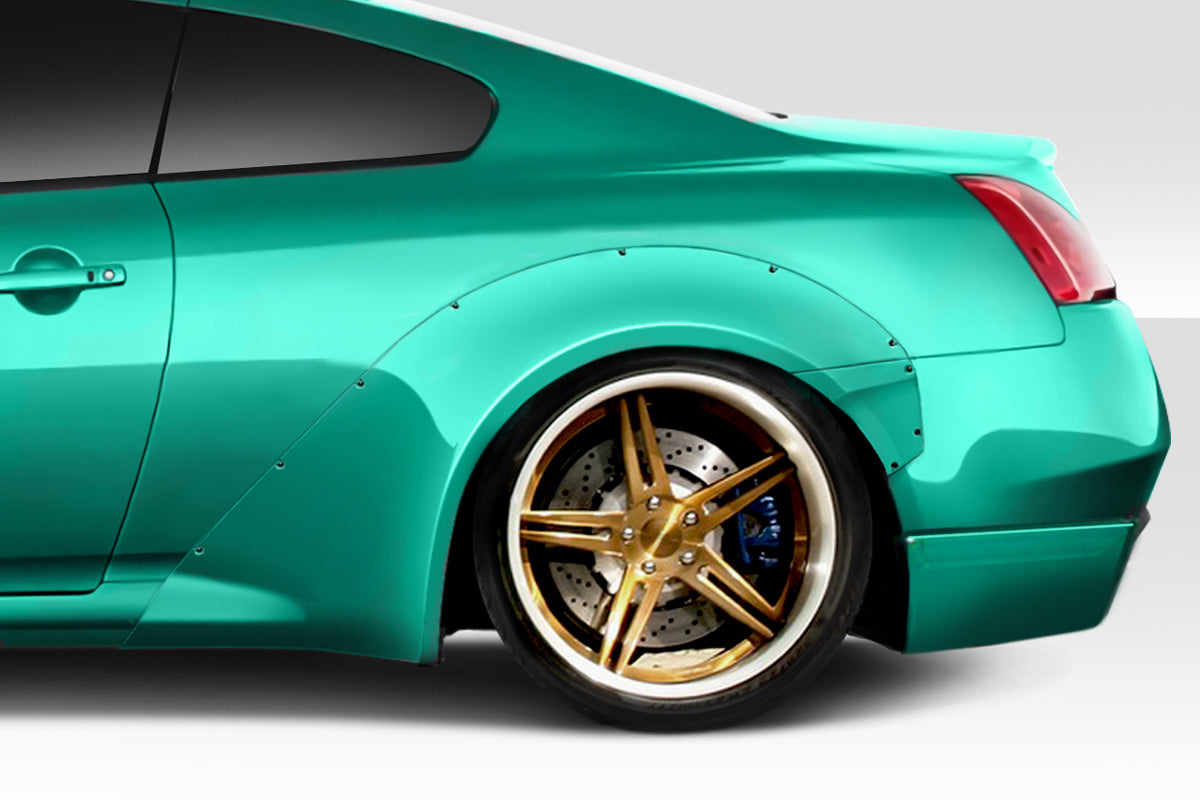 2008-2015 Infiniti G Coupe G37 Q60 Duraflex LBW Wide Body Kit - 8 Piece - Includes LBW Front Fender Flares (113529) LBW Rear Fender Flares (113531)