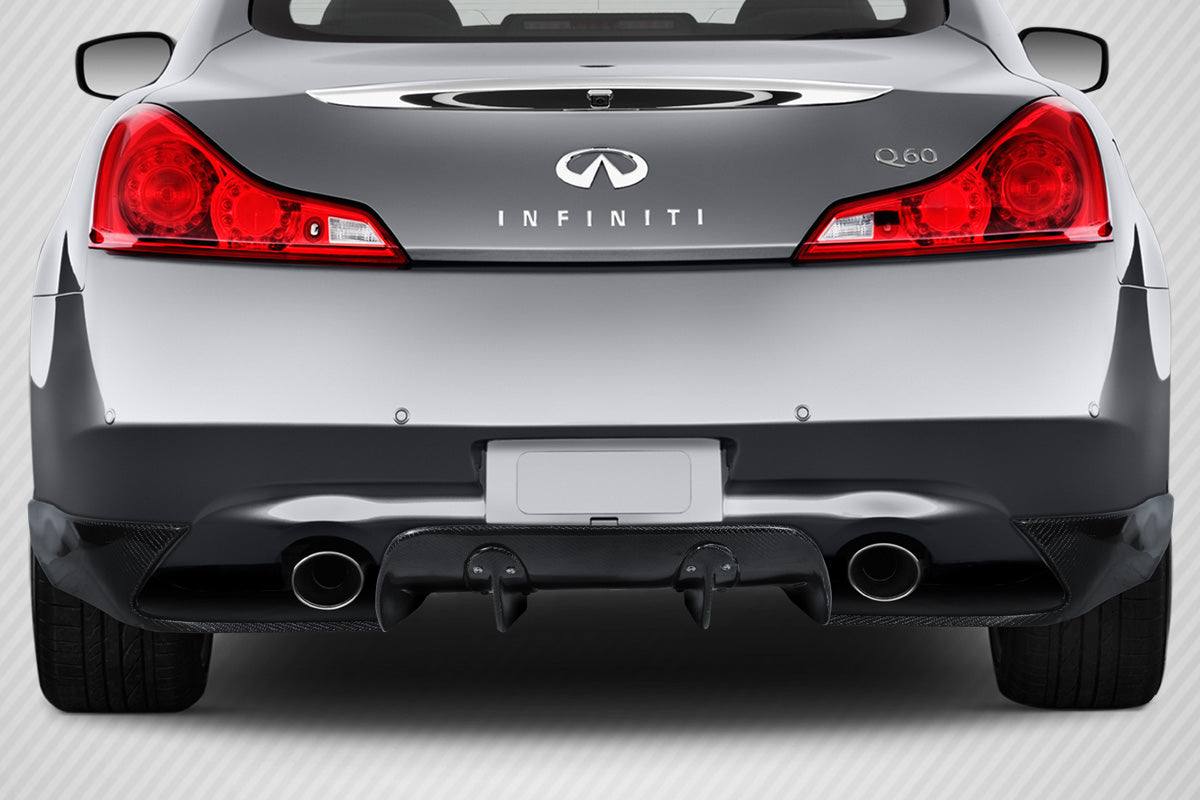 2008-2015 Infiniti G Coupe G37 Q60 Carbon Creations LBW Rear Diffuser - 3 Piece