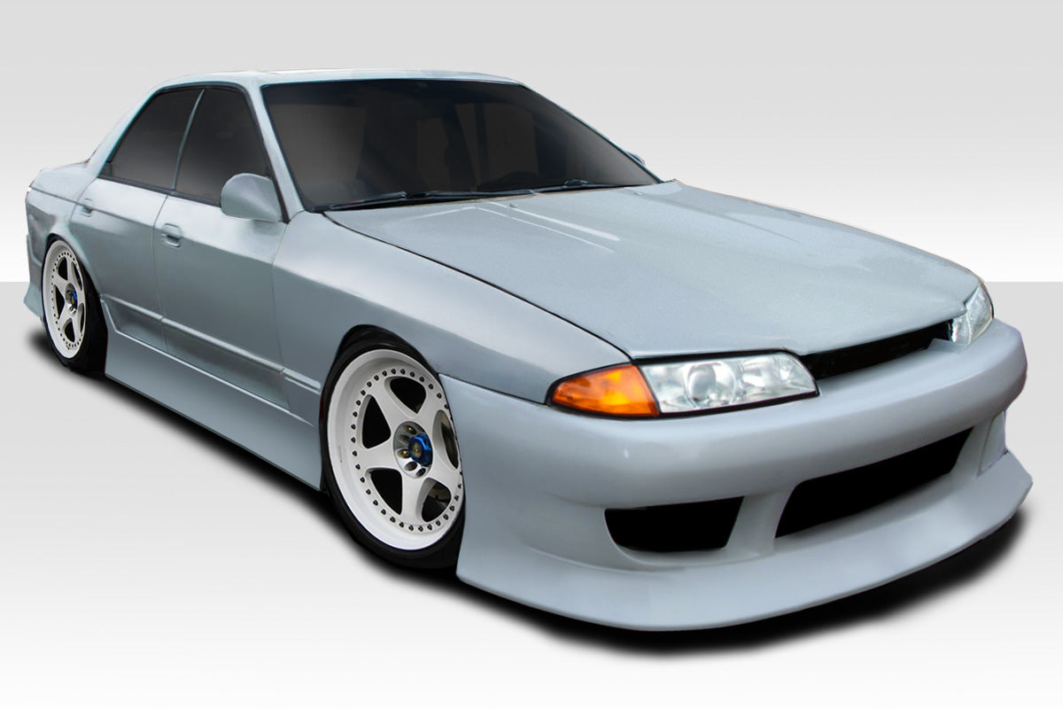 1989-1994 Nissan Skyline R32 4DR Duraflex V-Speed Body Kit - 4 Piece - Includes V-Speed Front Bumper (113562) V-Speed Side Skirts (113565) V-Speed Rear Bumper (113566)