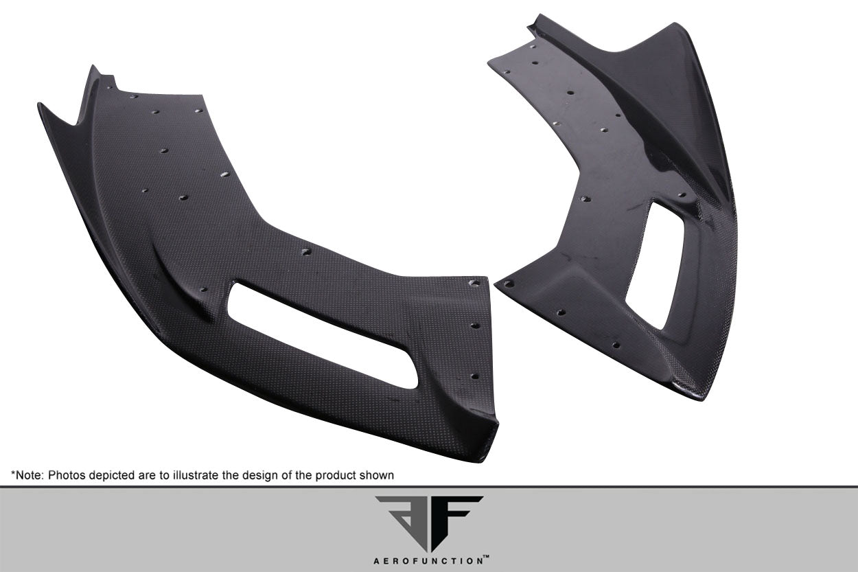 2011-2017 Lamborghini Aventador LP 700 Carbon AF-1 Front Aero Splitters ( CFP ) - 2 Piece