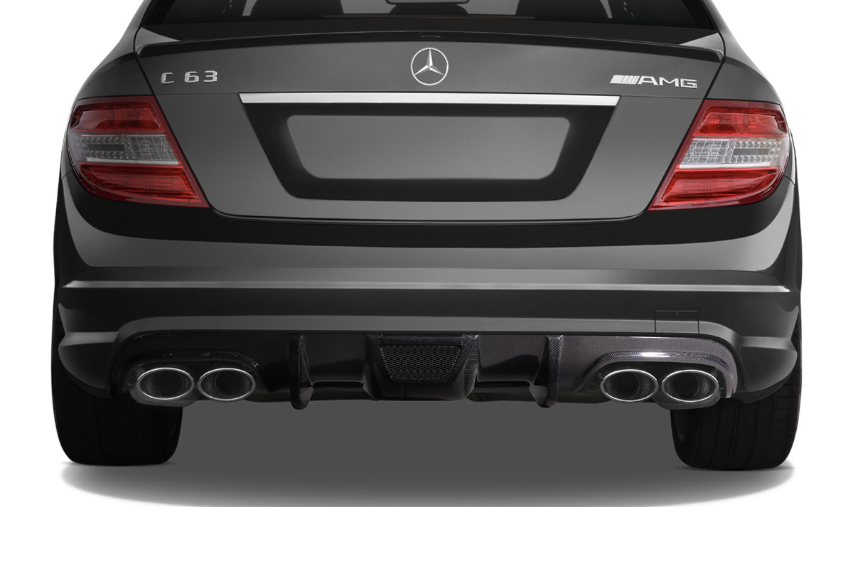 2008-2011 Mercedes C Class W204 / C63 Carbon AF-1 Rear Diffuser ( CFP ) - 1 Piece