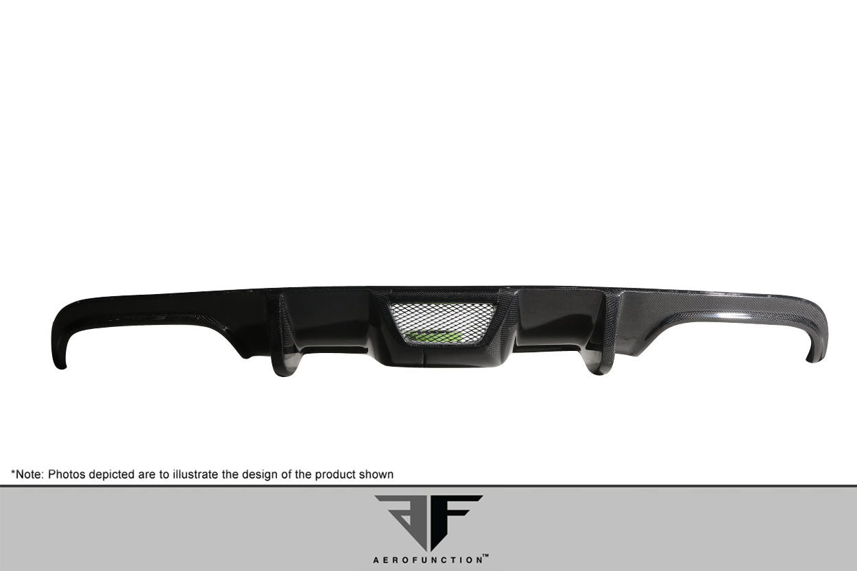 2008-2011 Mercedes C Class W204 / C63 Carbon AF-1 Rear Diffuser ( CFP ) - 1 Piece