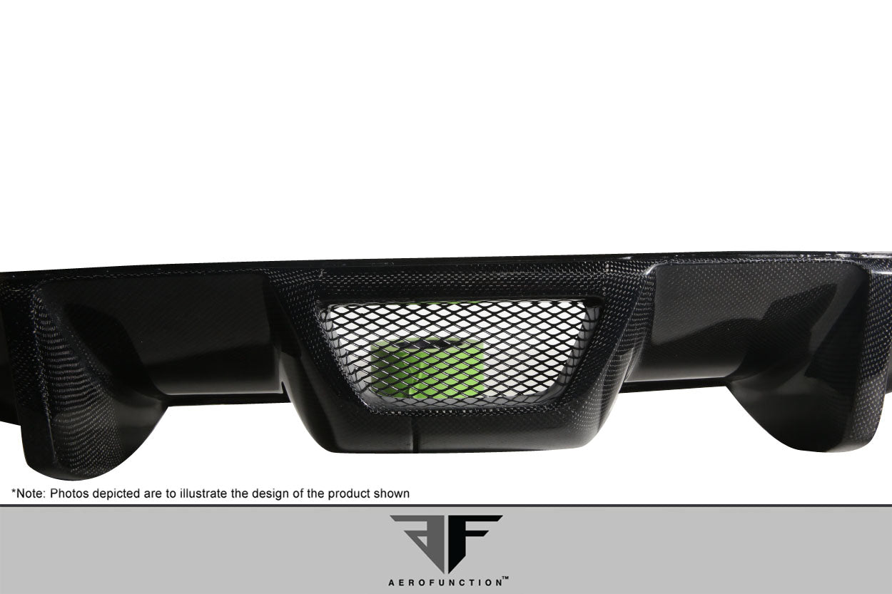 2008-2011 Mercedes C Class W204 / C63 Carbon AF-1 Rear Diffuser ( CFP ) - 1 Piece