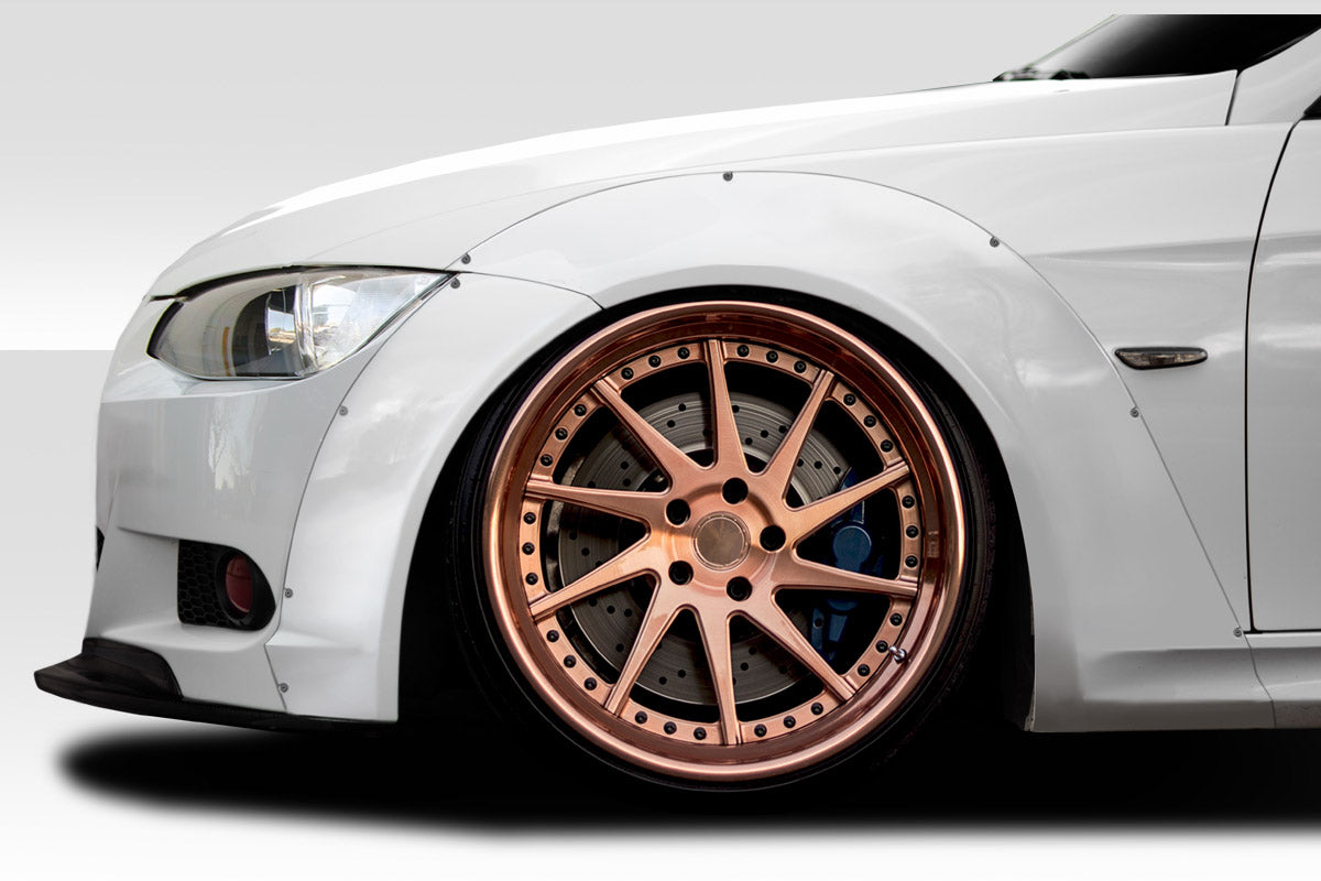 2007-2013 BMW 3 Series E92 2dr E93 Convertible Duraflex Circuit Wide Body Front Kit - 8 Piece ( fits all models except M3 ) - Includes Circuit Wide Body Front Fender Flares (113785) Circuit Wide Body Rear Fender Flares (113786)