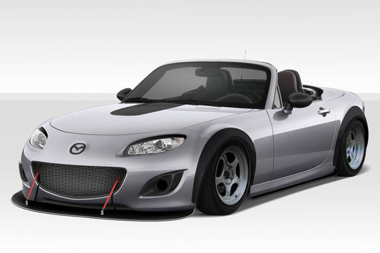 2006-2015 Mazda Miata Super20 Look Duraflex Fender Flare Kit - 4 Piece - Includes Super20 Look Duraflex Front Fender Flares (113779) Super20 Look Style Duraflex Rear Fender Flares (113781)