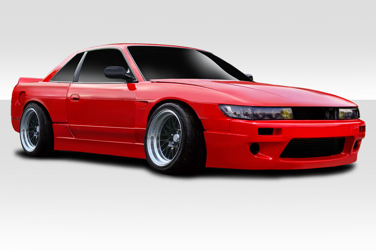 1989-1994 Nissan Silvia S13 2dr Duraflex RBS Wide Body Kit - 8 Piece - Includes RBS V1 Front Bumper (113864) RBS V1 Side Skirts (113865) RBS V1 Rear Bumper (113866) RBS V1 Front Fenders (113867) RBS V1 Rear Fenders (113868)