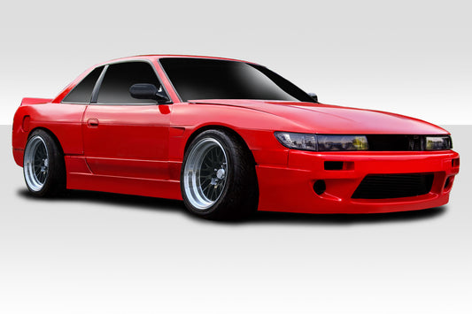 1989-1994 Nissan Silvia S13 2dr Duraflex RBS Wide Body Kit - 9 Piece - Includes RBS V1 Front Bumper (113864) RBS V1 Side Skirts (113865) RBS V1 Rear Bumper (113866) RBS V1 Front Fenders (113867) RBS V1 Rear Fenders (113868) RBS Wing Spoiler (112058)