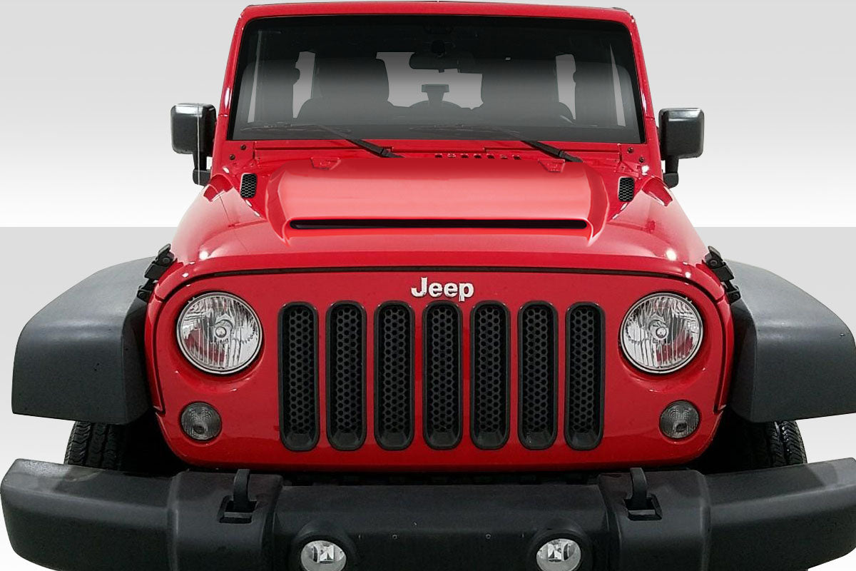 2007-2018 Jeep Wrangler Duraflex Rage Hood - 1 Piece