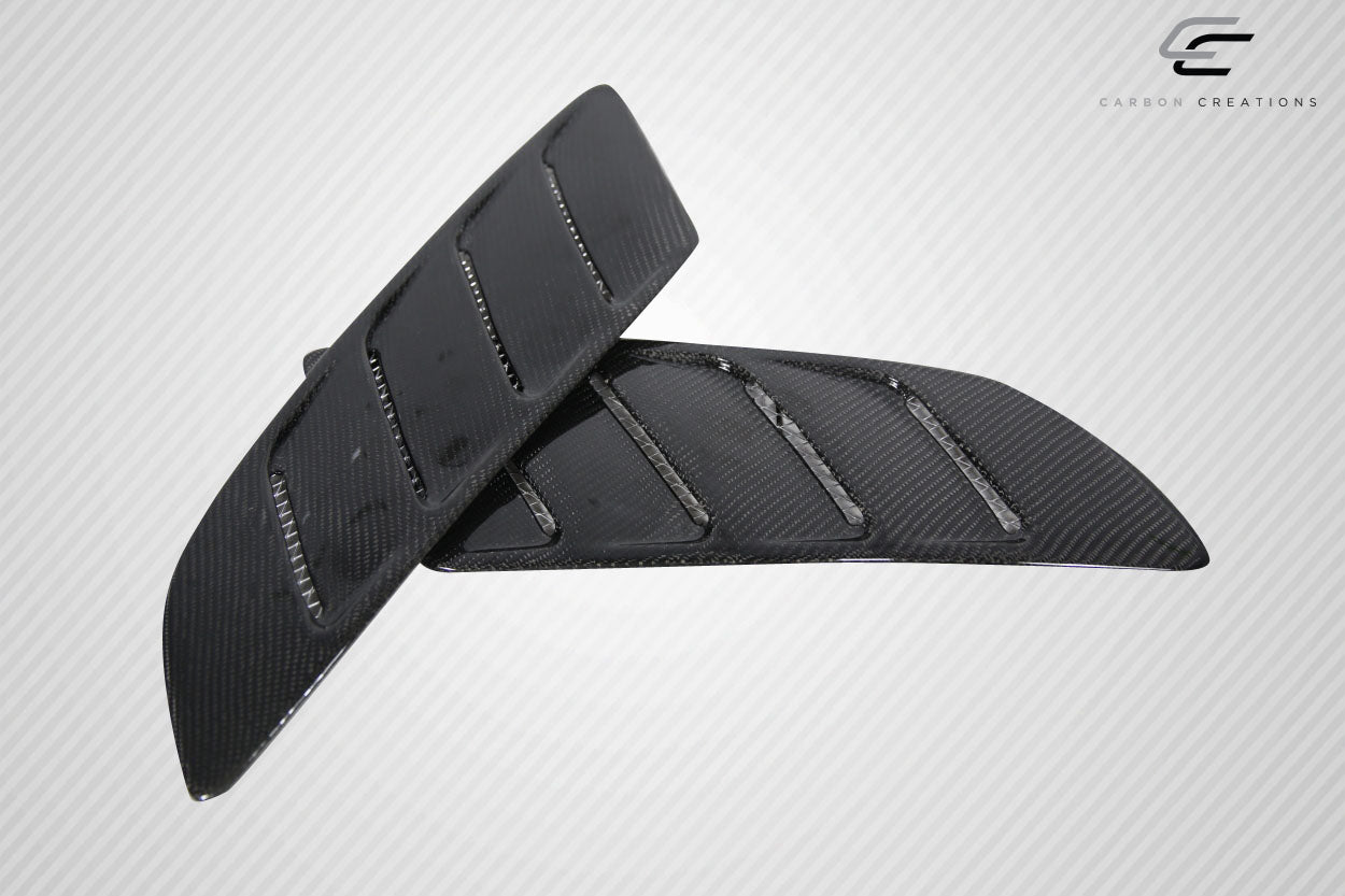 2015-2017 Ford Mustang Carbon Creations R-Spec Hood Vents - 2 Piece