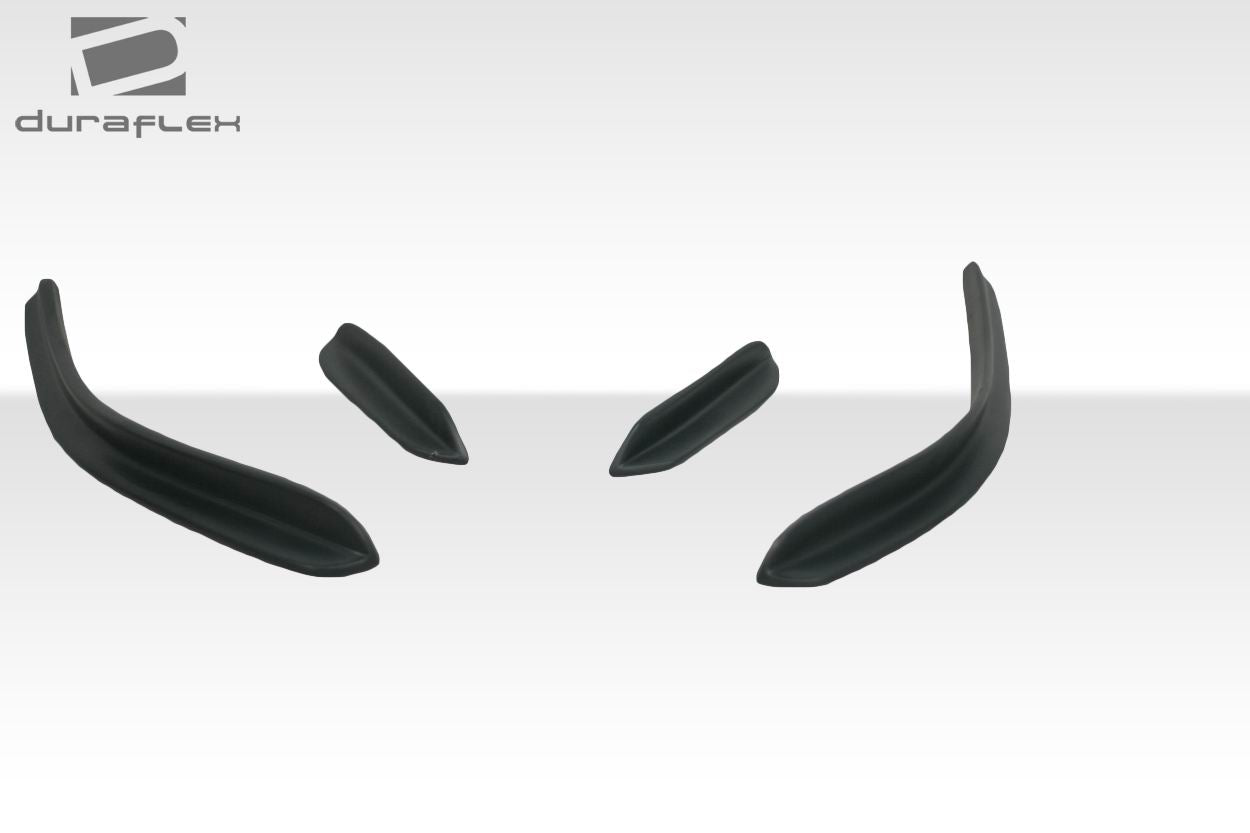 2012-2014 Mercedes C63 W204 2DR / 4DR Coupe Sedan Duraflex Black Series Look Front Bumper Canards - 4 Piece