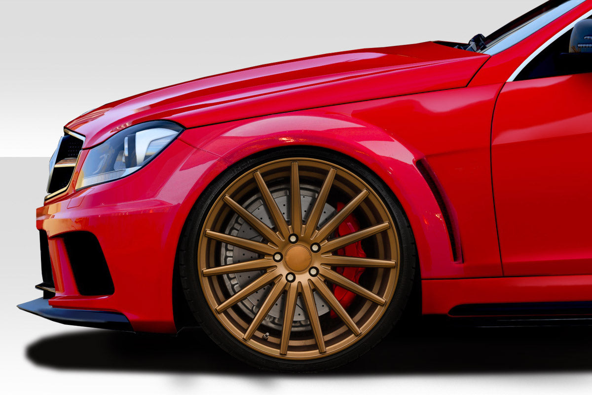 2012-2014 Mercedes C63 W204 2DR Coupe Duraflex Black Series Look Front Fenders - 2 Piece